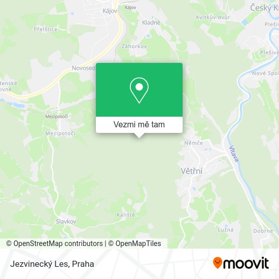 Jezvinecký Les mapa