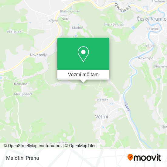 Malotín mapa