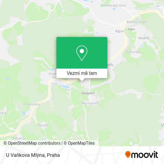U Vaňkova Mlýna mapa