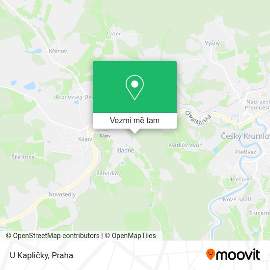 U Kapličky mapa