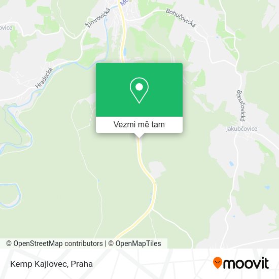Kemp Kajlovec mapa