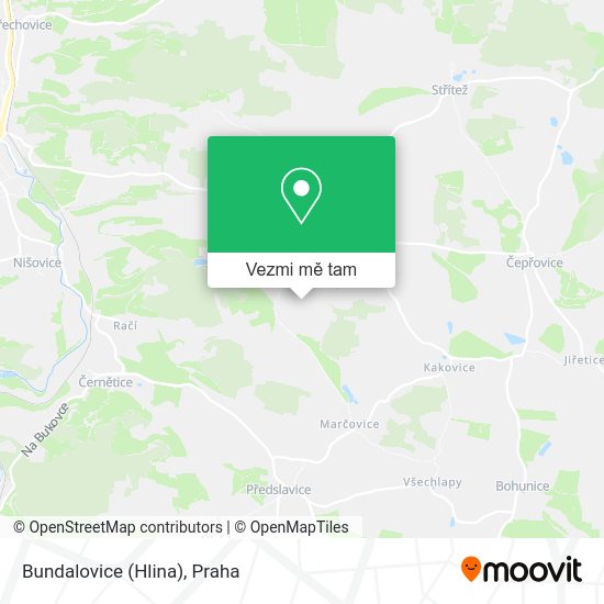 Bundalovice (Hlina) mapa