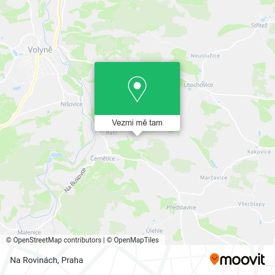 Na Rovinách mapa