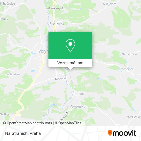 Na Stráních mapa