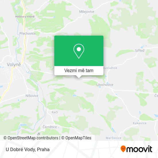 U Dobré Vody mapa