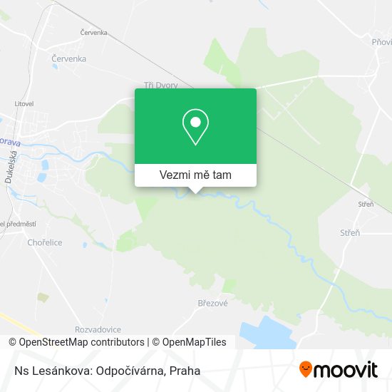 Ns Lesánkova: Odpočívárna mapa