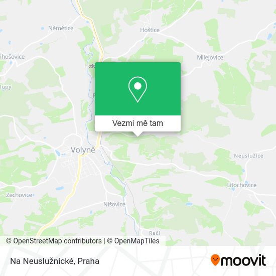 Na Neuslužnické mapa