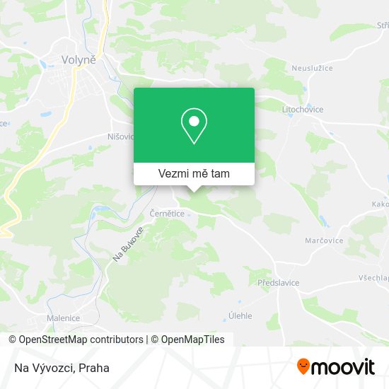 Na Vývozci mapa