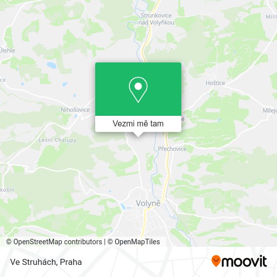 Ve Struhách mapa