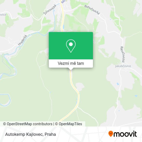 Autokemp Kajlovec mapa
