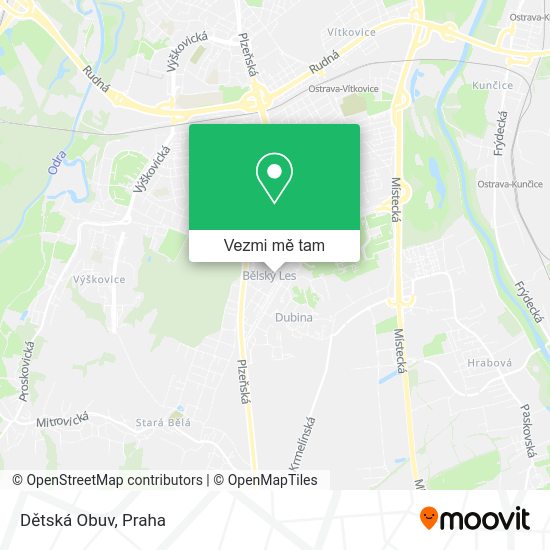 Dětská Obuv mapa