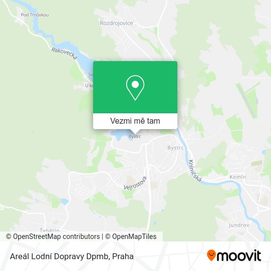 Areál Lodní Dopravy Dpmb mapa