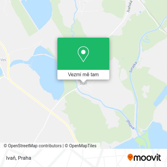 Ivaň mapa