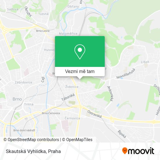 Skautská Vyhlídka mapa