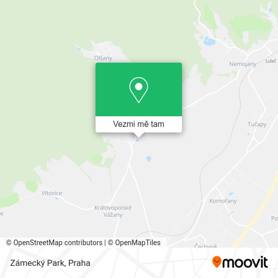Zámecký Park mapa