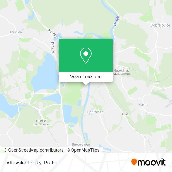 Vltavské Louky mapa