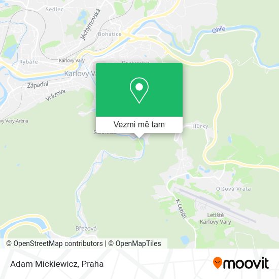 Adam Mickiewicz mapa