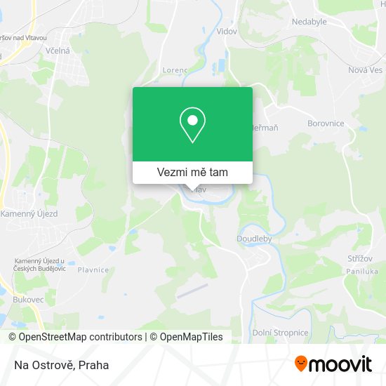 Na Ostrově mapa