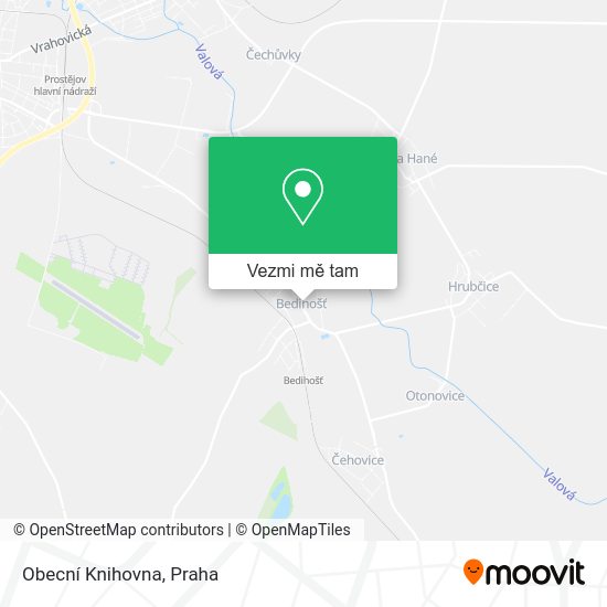 Obecní Knihovna mapa