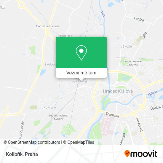 Kolibřík mapa
