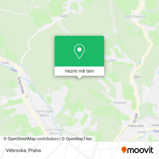 Vébrovka mapa