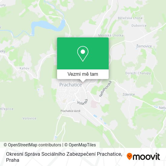 Okresní Správa Sociálního Zabezpečení Prachatice mapa