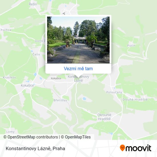 Konstantinovy Lázně mapa