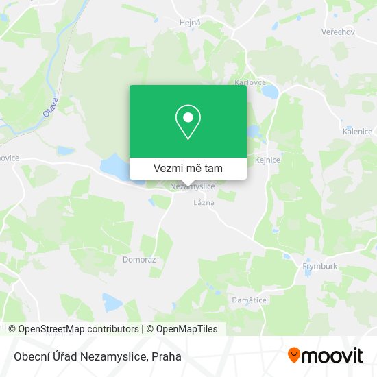 Obecní Úřad Nezamyslice mapa