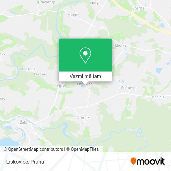 Lískovice mapa