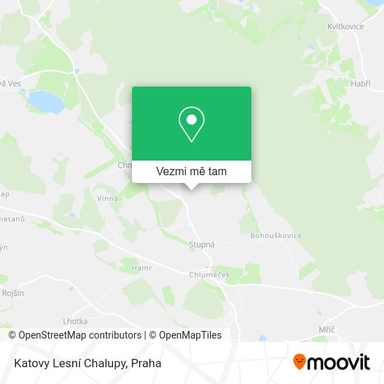 Katovy Lesní Chalupy mapa
