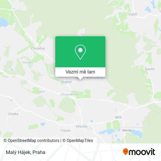 Malý Hájek mapa