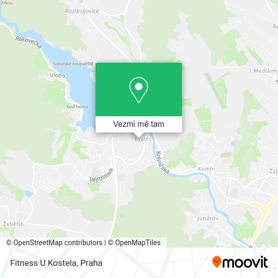 Fitness U Kostela mapa