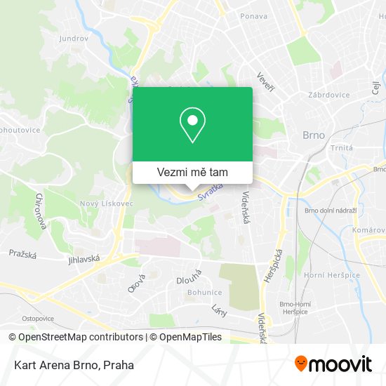 Kart Arena Brno mapa