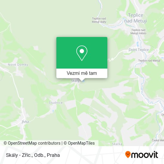 Skály - Zříc., Odb. mapa