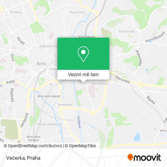 Večerka mapa