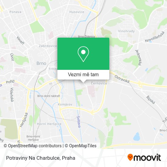 Potraviny Na Charbulce mapa