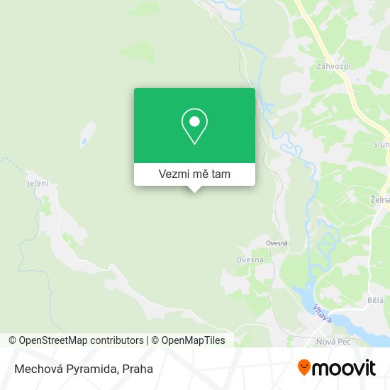 Mechová Pyramida mapa