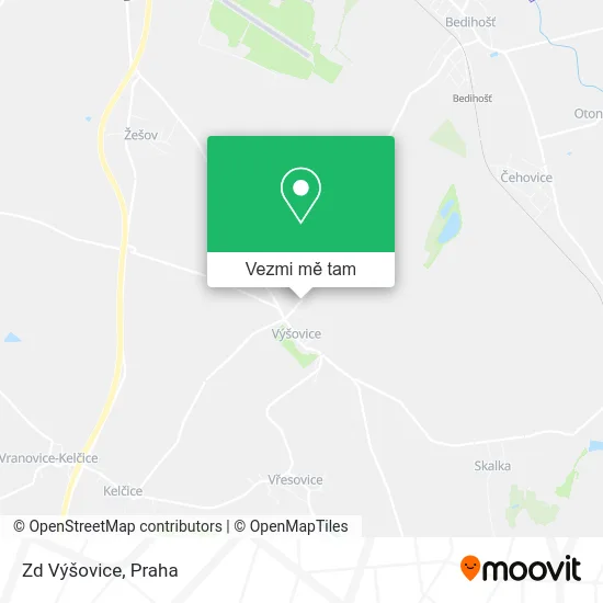 Zd Výšovice mapa