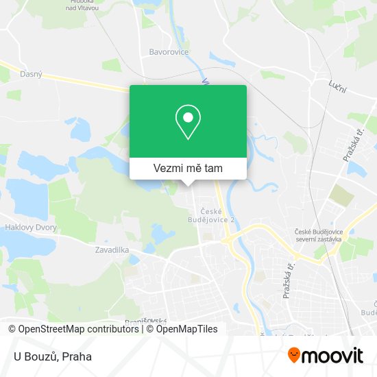 U Bouzů mapa