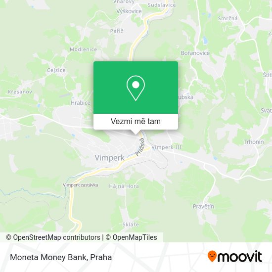 Moneta Money Bank mapa