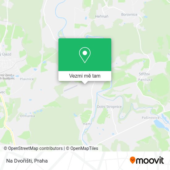 Na Dvořišti mapa
