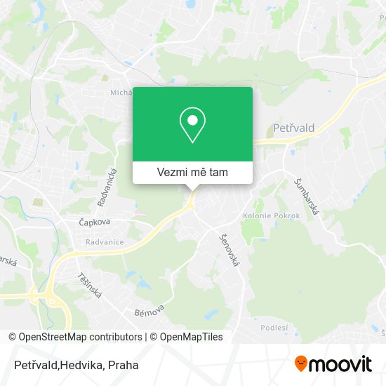 Petřvald,Hedvika mapa