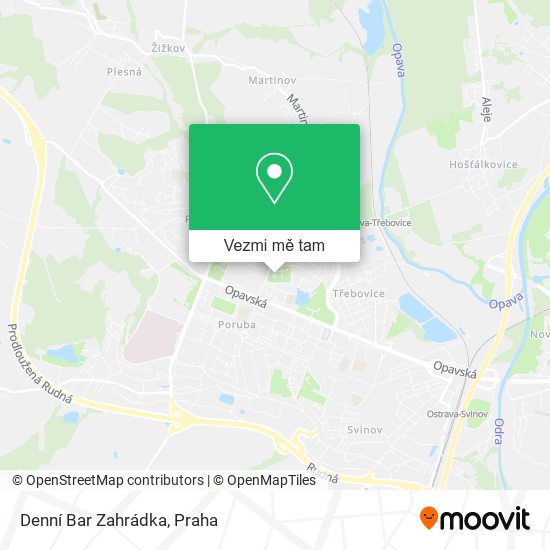 Denní Bar Zahrádka mapa