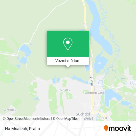 Na Mšalech mapa