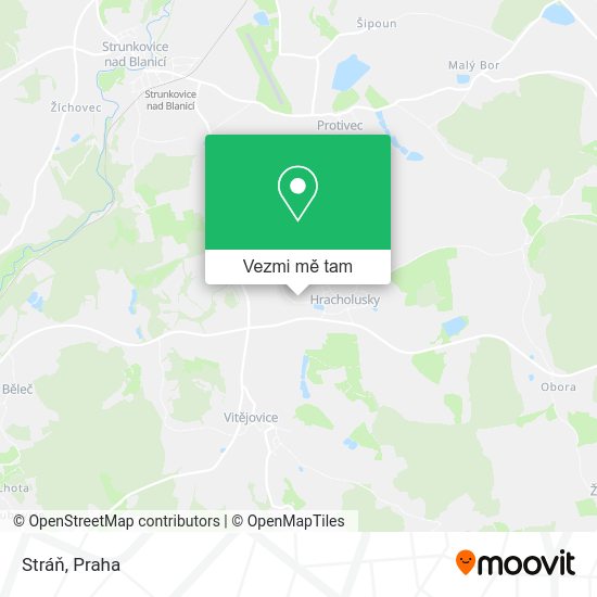 Stráň mapa