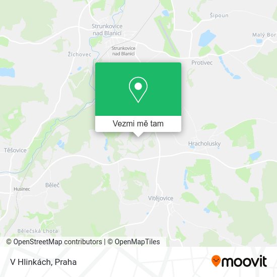 V Hlinkách mapa