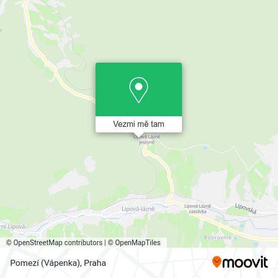 Pomezí (Vápenka) mapa