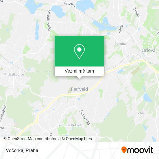 Večerka mapa