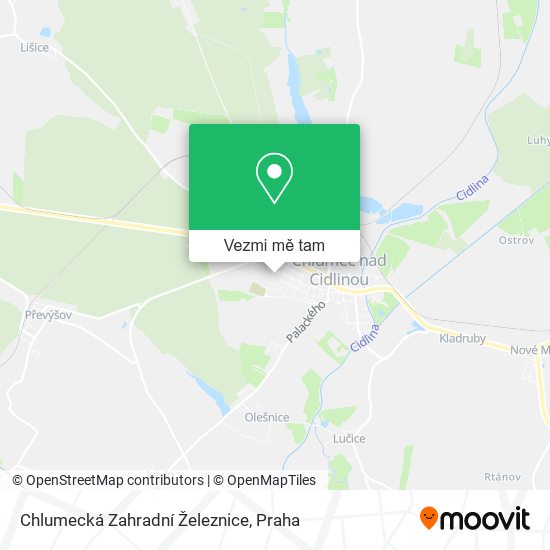 Chlumecká Zahradní Železnice mapa