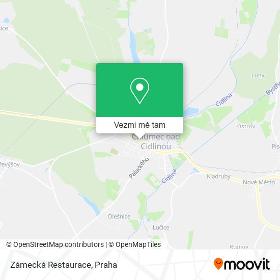 Zámecká Restaurace mapa